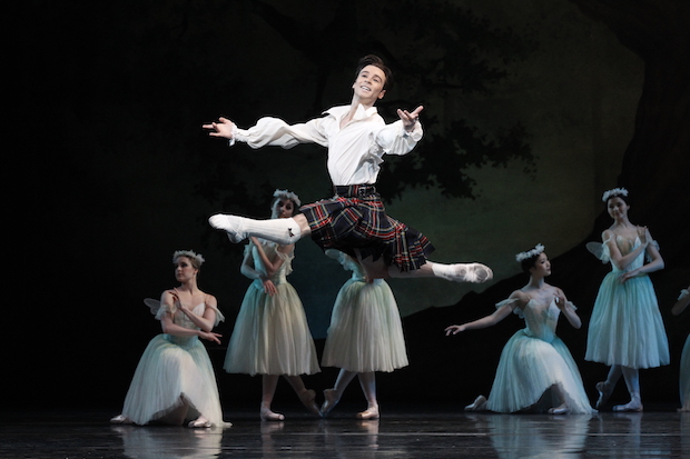 Daniel Gaudiello in La Sylphide. Photo: Jeff Busby