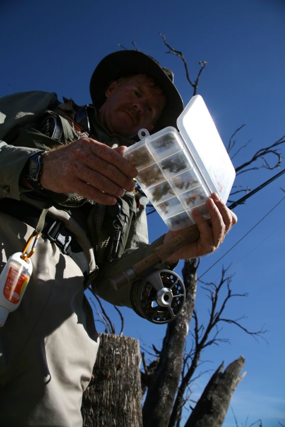 Decisions, decisions! Fly choice in autumn is often centred on mudeye patterns and wet flies.