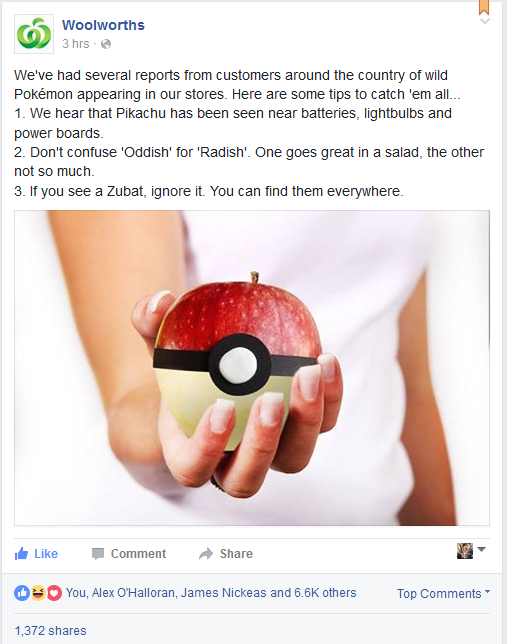 woolworths pokemon go