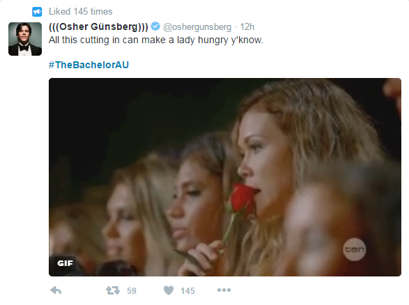 The Bachelor Twitter 28/7 1