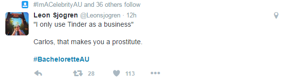 Bachelorette tweet 22/9 11