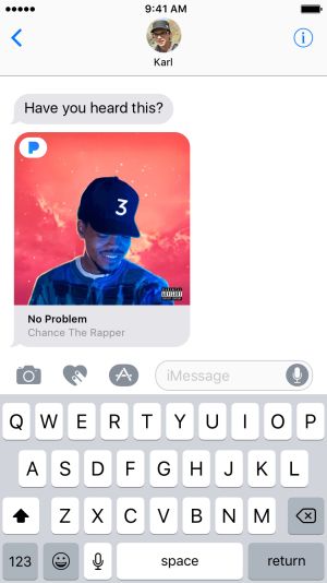 Pandora iMessage