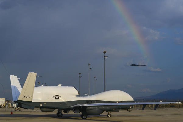 An MQ-4C Triton at the Northrop Grumman facility in Palmdale. Credit: Northrop Grumman