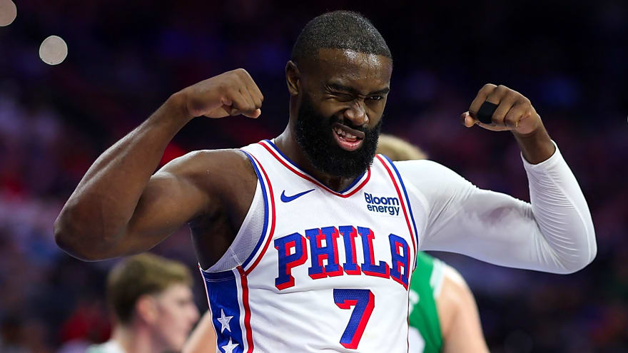 Jaylen Brown's attempt to recreate iconic LeBron James-Dwyane Wade moment fell short