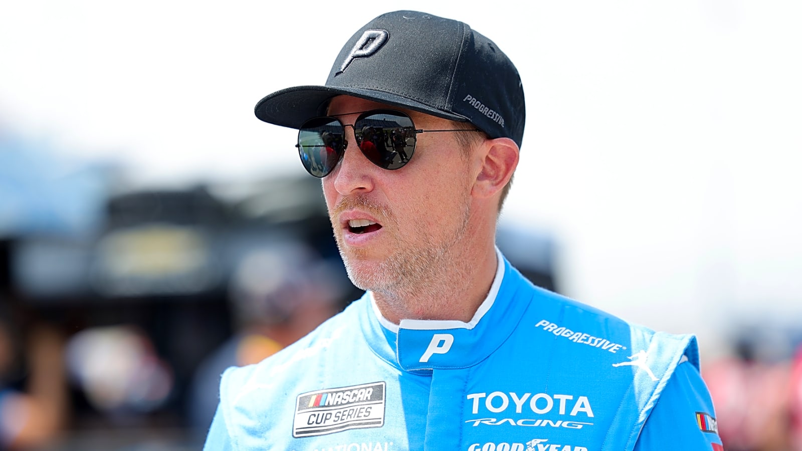 Denny Hamlin settles for third at Chicagoland after late charge falls short