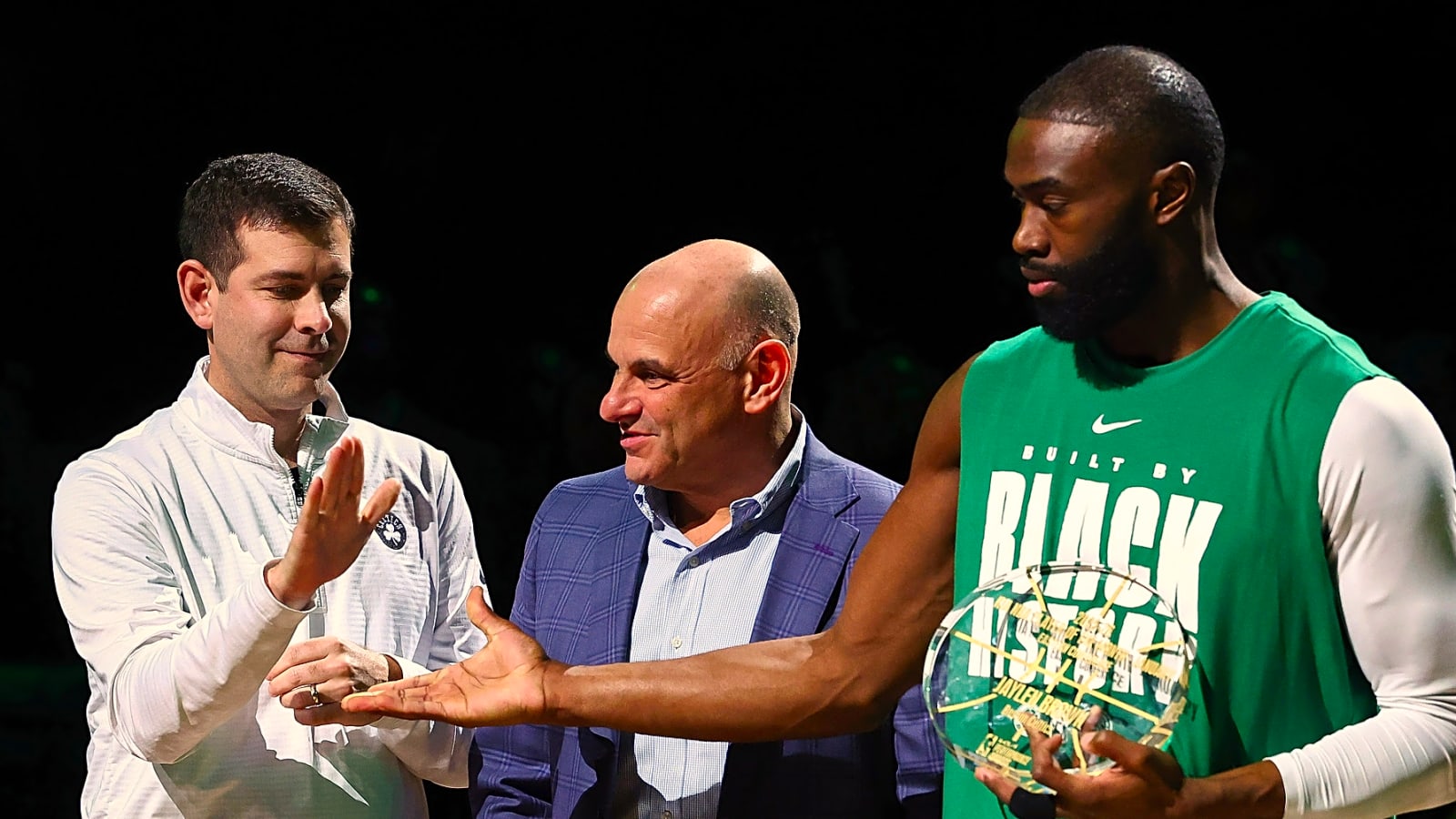 Brad Stevens responds to Tracy McGrady's Jaylen Brown comments