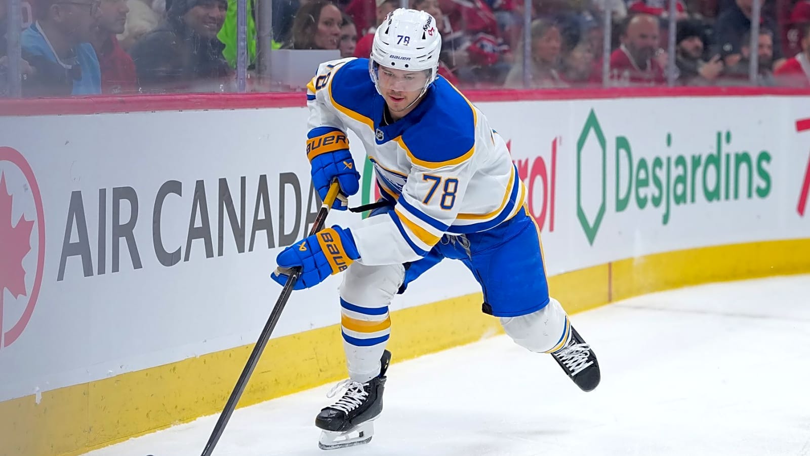 Sabres’ Jacob Bryson leaves game vs. Canadiens with upper-body injury