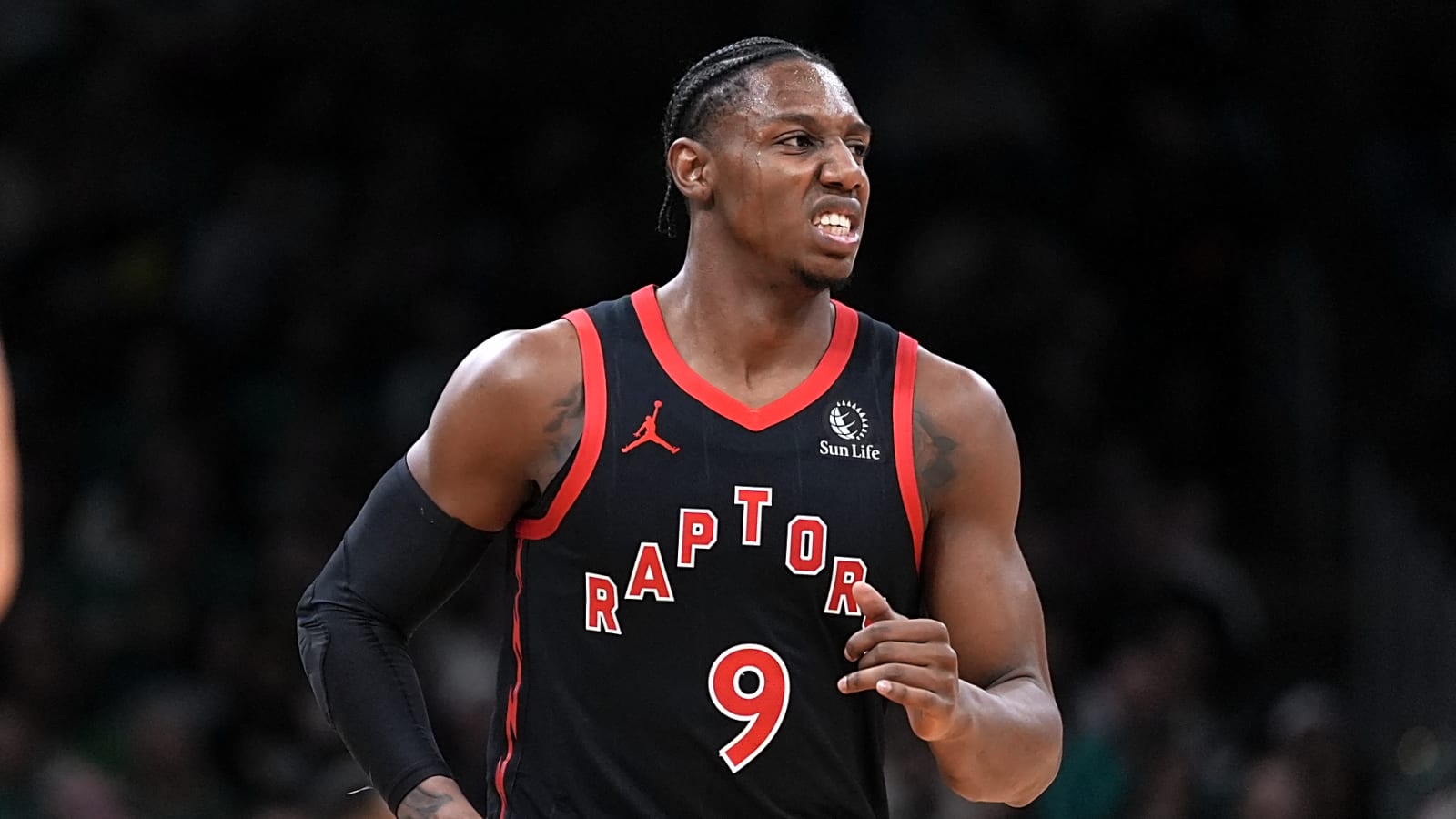 Raptors wing Barrett exits vs. Celtics with left ankle injury