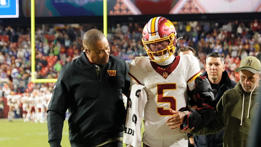 Washington Commanders Quarterback Jayden Daniels Suffers a Devastating Injury