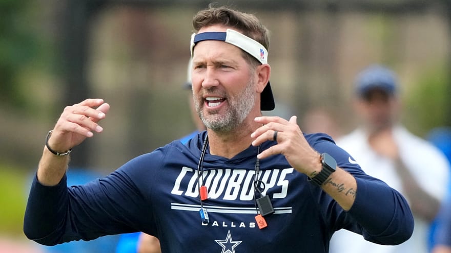 Brian Schottenheimer reacts to Cowboys' fight-filled practice with Saints