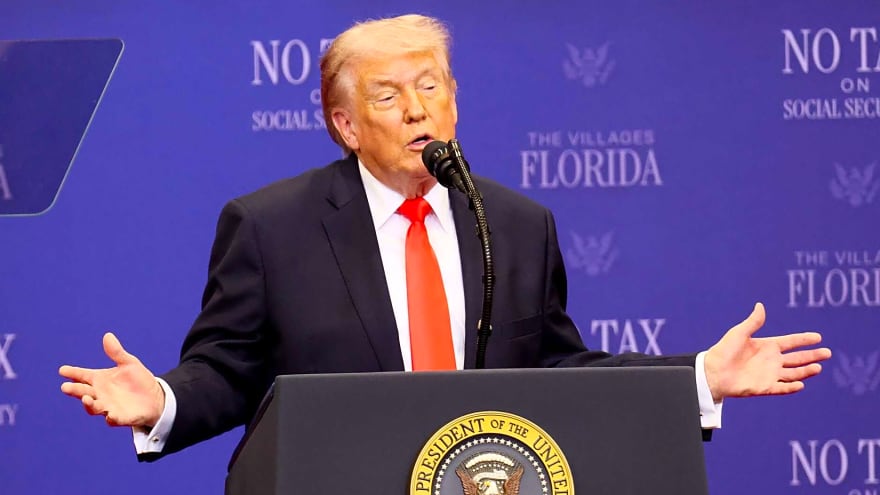 President Donald Trump reacts to Fernando Mendoza skipping White House visit