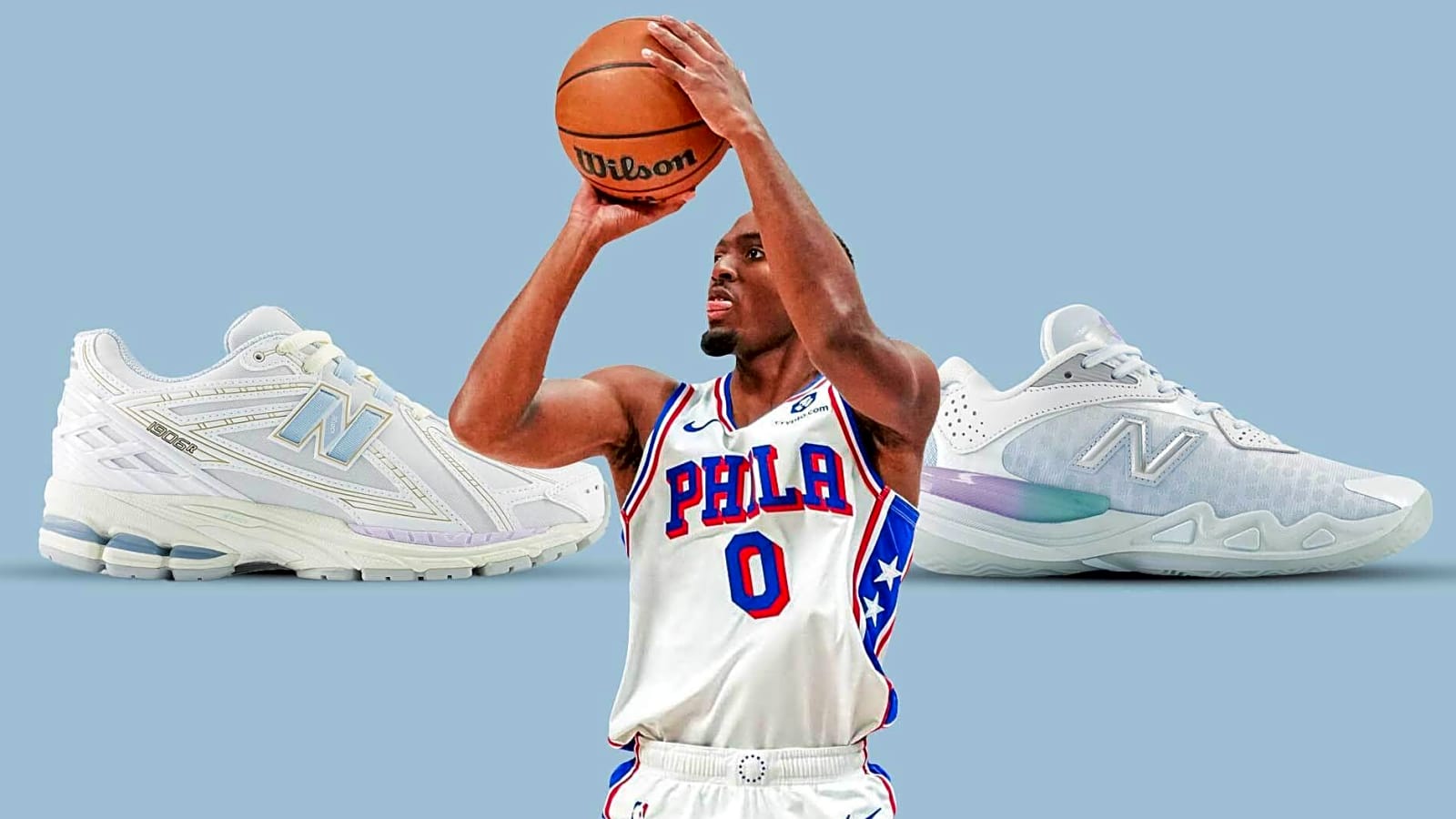 76ers’ Tyrese Maxey debuts New Balance signature sneaker pack