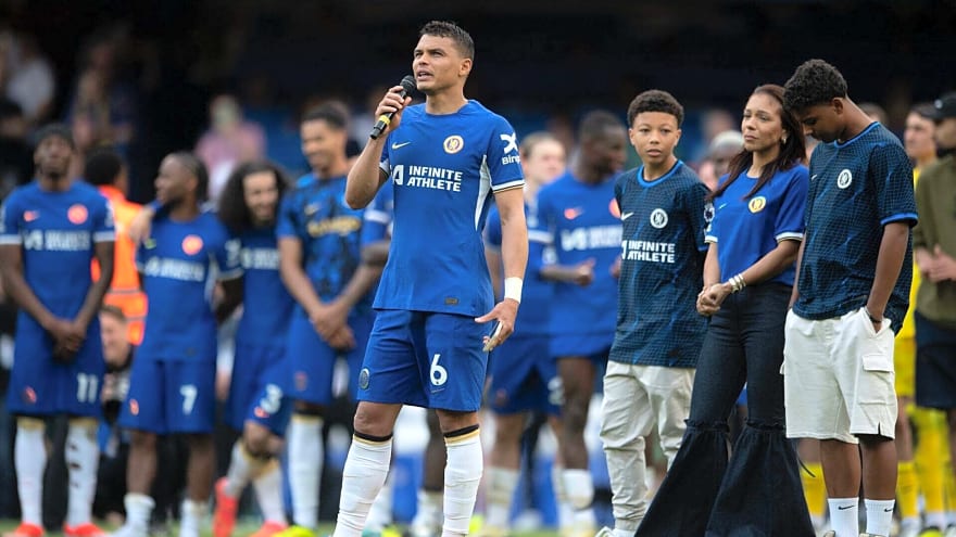 How Chelsea are getting on in Lionel Messi’s academy tournament with Thiago Silva’s son in Blues XI