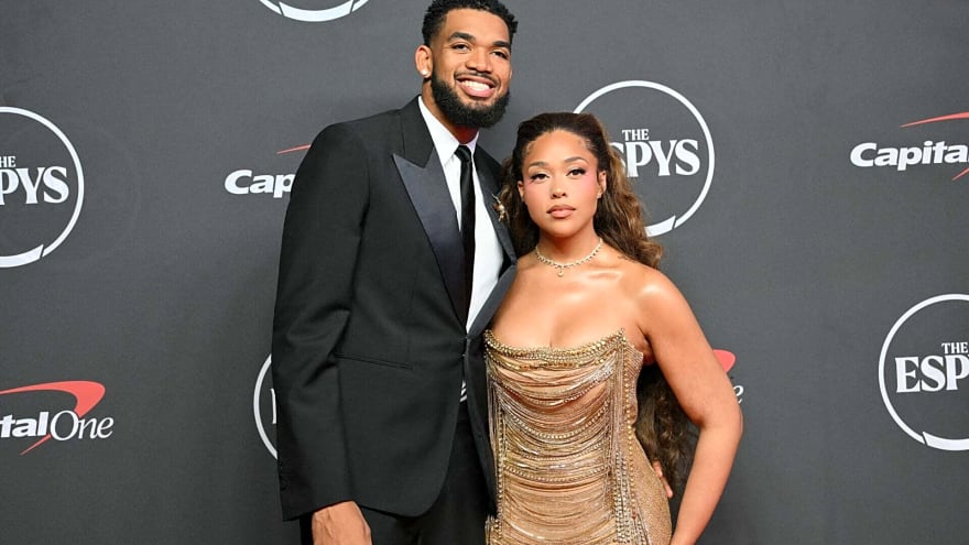 Watch Jordyn Woods’ walk down the aisle at stunning Malibu wedding to Knicks star Karl-Anthony Towns