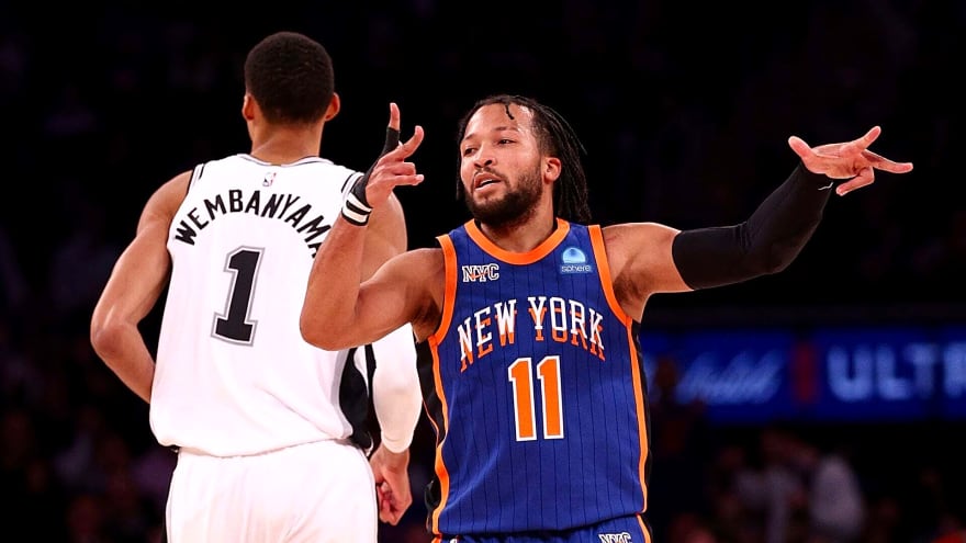 Jalen Brunson sends blunt Victor Wembanyama message during Knicks toast