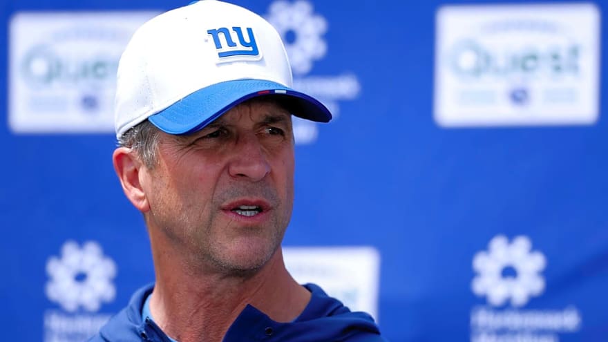 John Harbaugh gives the perfect response to viral Cam Skattebo back flip amid Giants injury fears