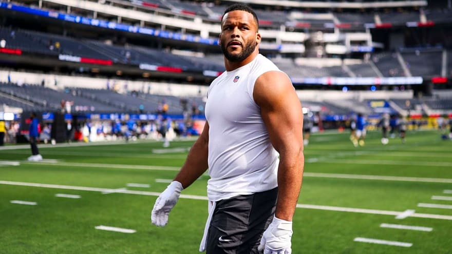 Aaron Donald’s immediate reaction to playing for LA Rams after two years is going viral