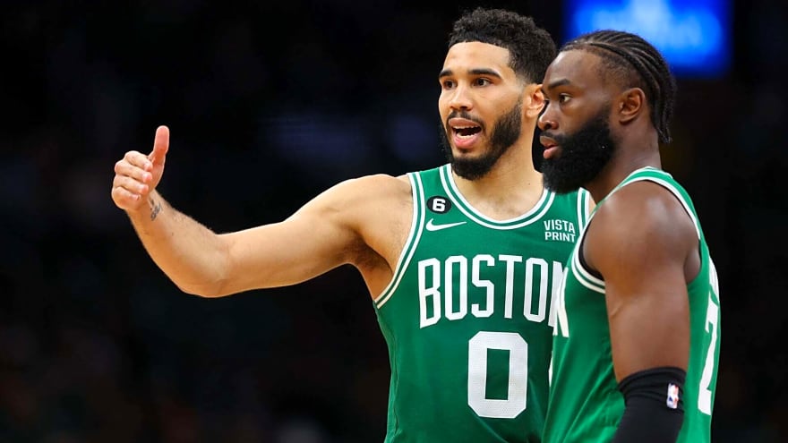 Jayson Tatum aims sly dig at Jaylen Brown during motivational speech at youth training camp