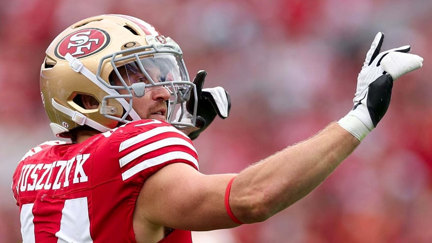 NFL legend JJ Watt sarcastically calls out Kyle Juszczyk’s alleged beer chugging celebration