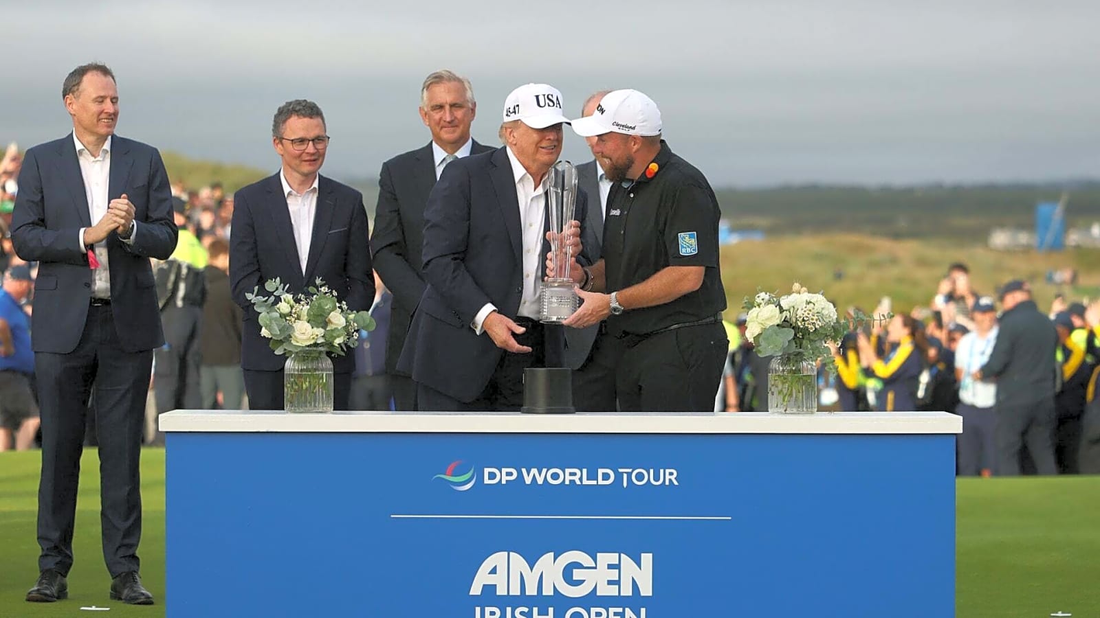 Shane Lowry admits how he felt about Donald Trump presenting him with the Irish Open trophy