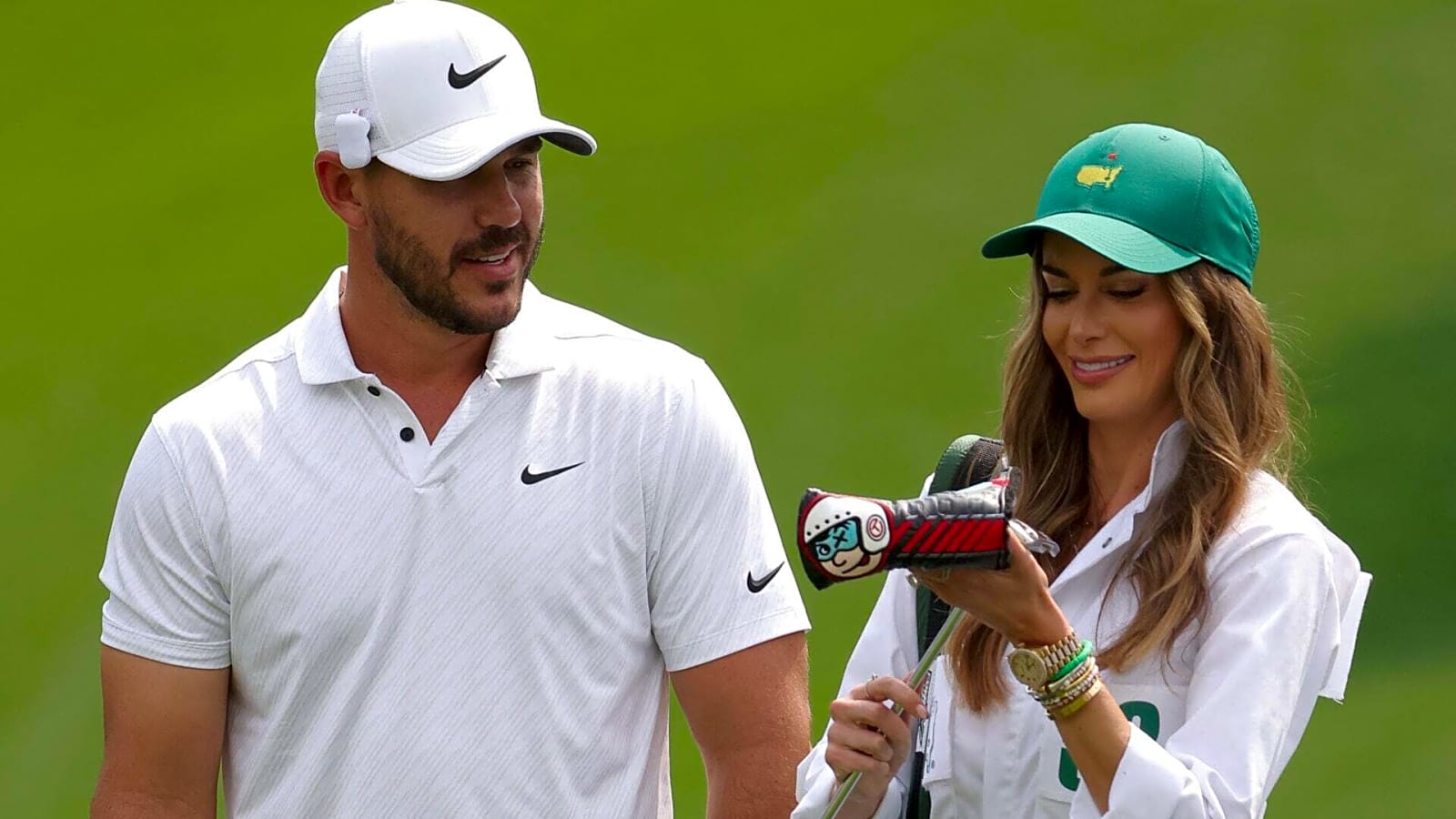 Brooks Koepka’s wife’s latest ‘hall pass’ claim on Travis Kelce could make Taylor Swift angry