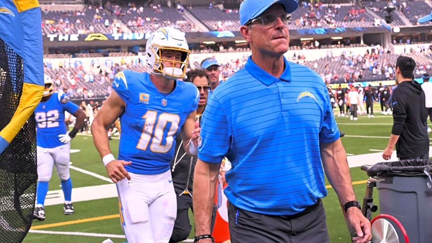 ‘Be better’ – LA Chargers coach Jim Harbaugh finally snaps at Justin Herbert’s poor form