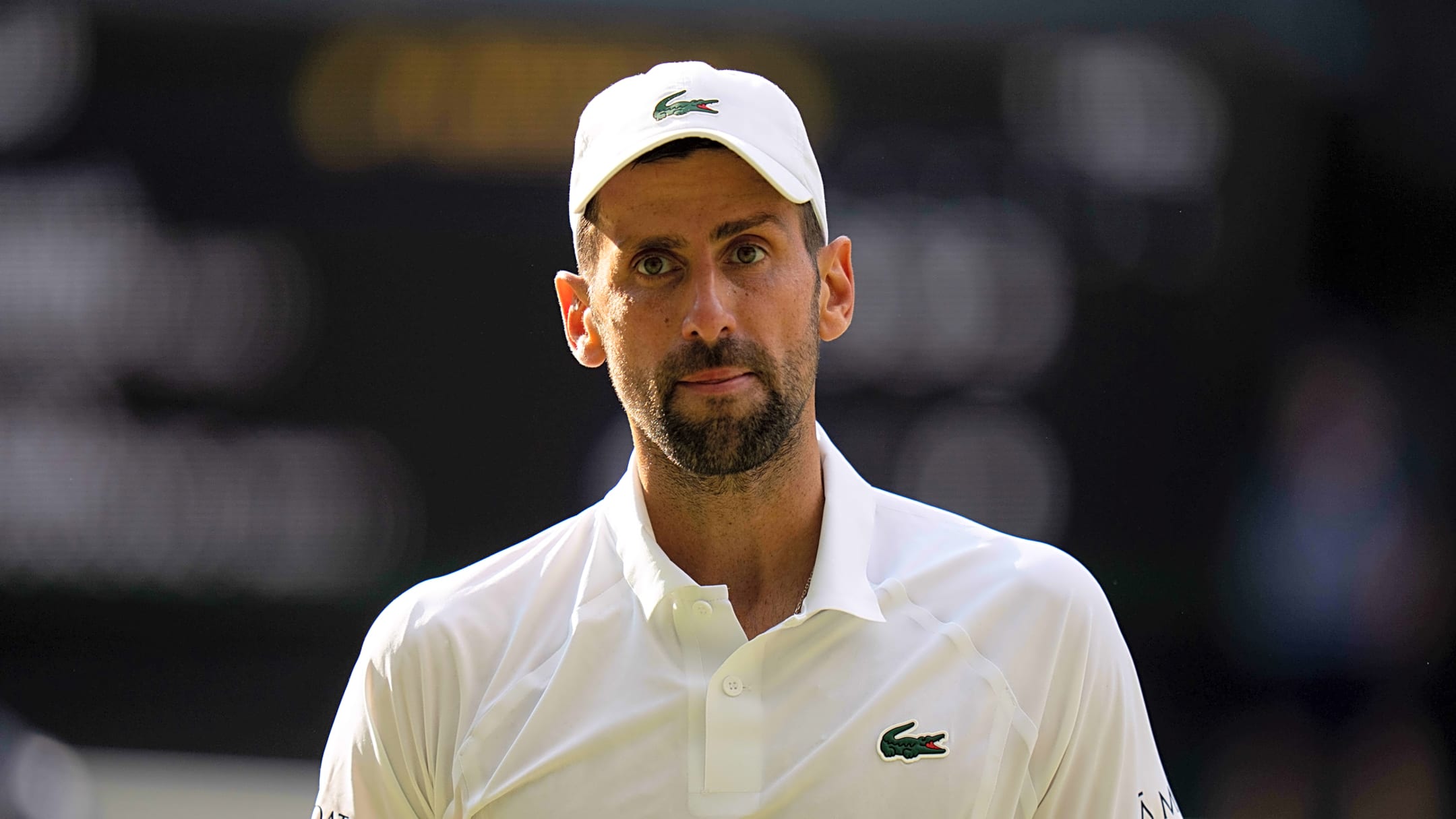 Novak Djokovic at Wimbledon in 2026