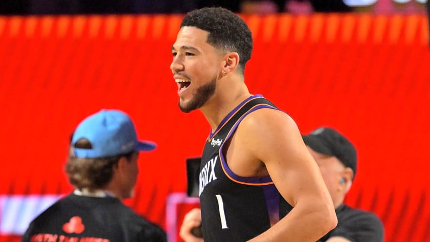 Devin Booker finishes second in NBA 3-point contest behind Damian Lillard