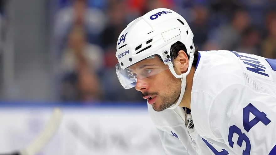 Matthews’ lack of effort late against Vegas a tough end to matchup against Marner