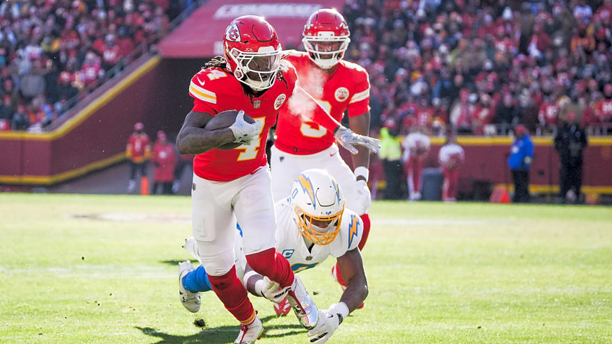 Kansas City Chiefs wide receiver Rashee Rice runs away from the media mere seconds after being released from Dallas County Jail