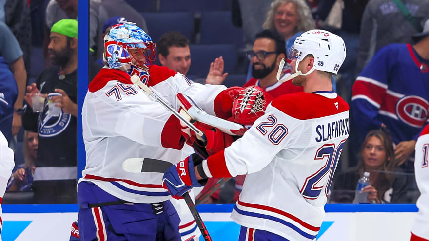 Juraj Slafkovsky Leads Habs To Game One Win With Power Play Hat-Trick