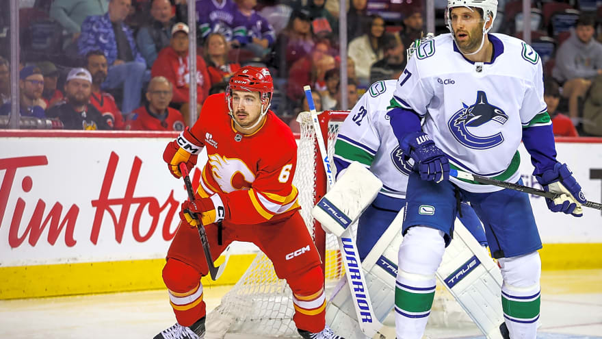 Who from the AHL could earn a call-up to the Calgary Flames