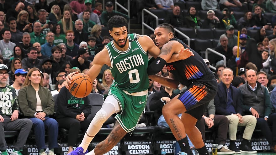 Jayson Tatum Takes Stance on Beef With Jaylen Brown While Celtics Announcers Continue to Troll 76ers Star on Live Broadcast