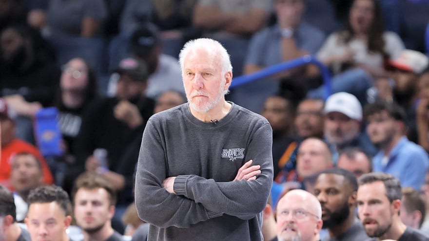 Gregg Popovich looks frail in a rare public appearance