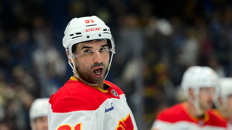 Measuring the Calgary Flames forward group by 82-game point pace