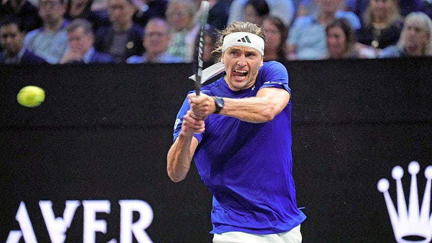 Alexander Zverev laments about a back problem after Team Defeats Team Europe at the Laver Cup