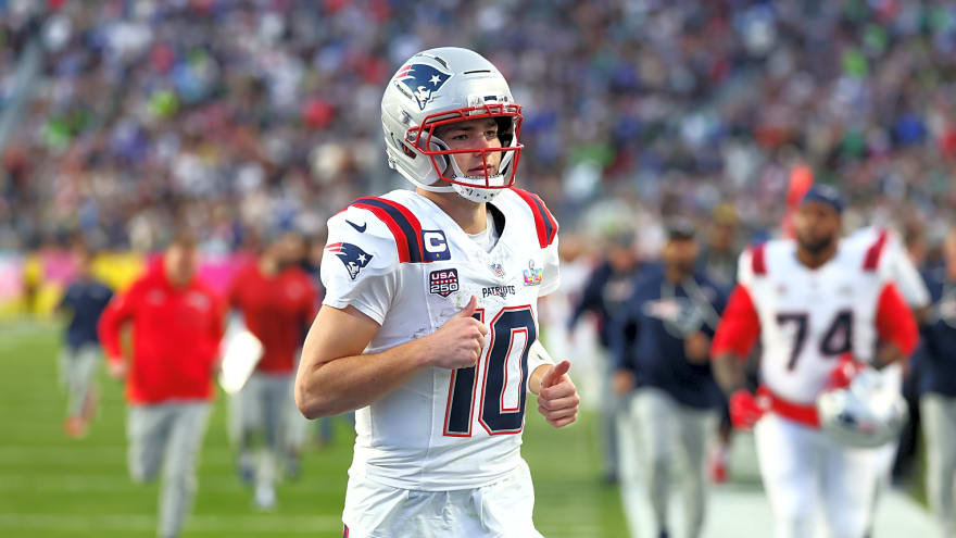 Patriots QB Drake Maye gets buzzcut at Boston Children’s Hospital