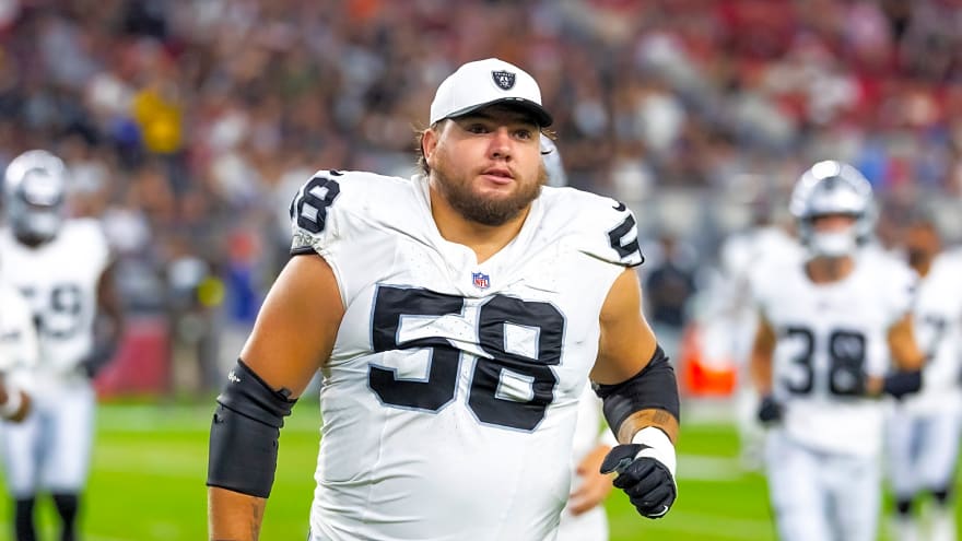 Raiders G Jackson Powers‑Johnson could miss remainder of season