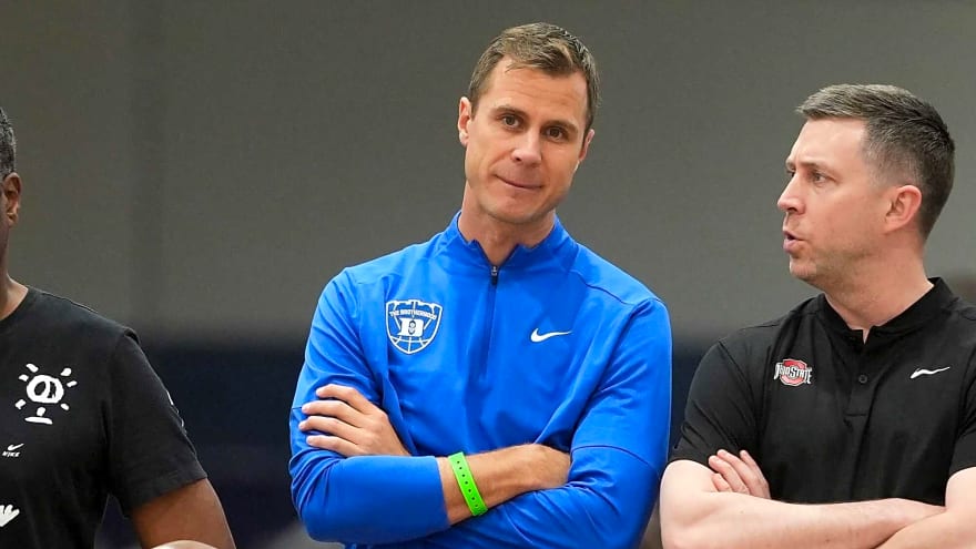 Jon Scheyer’s Reaction To Game-Losing Three Goes Viral