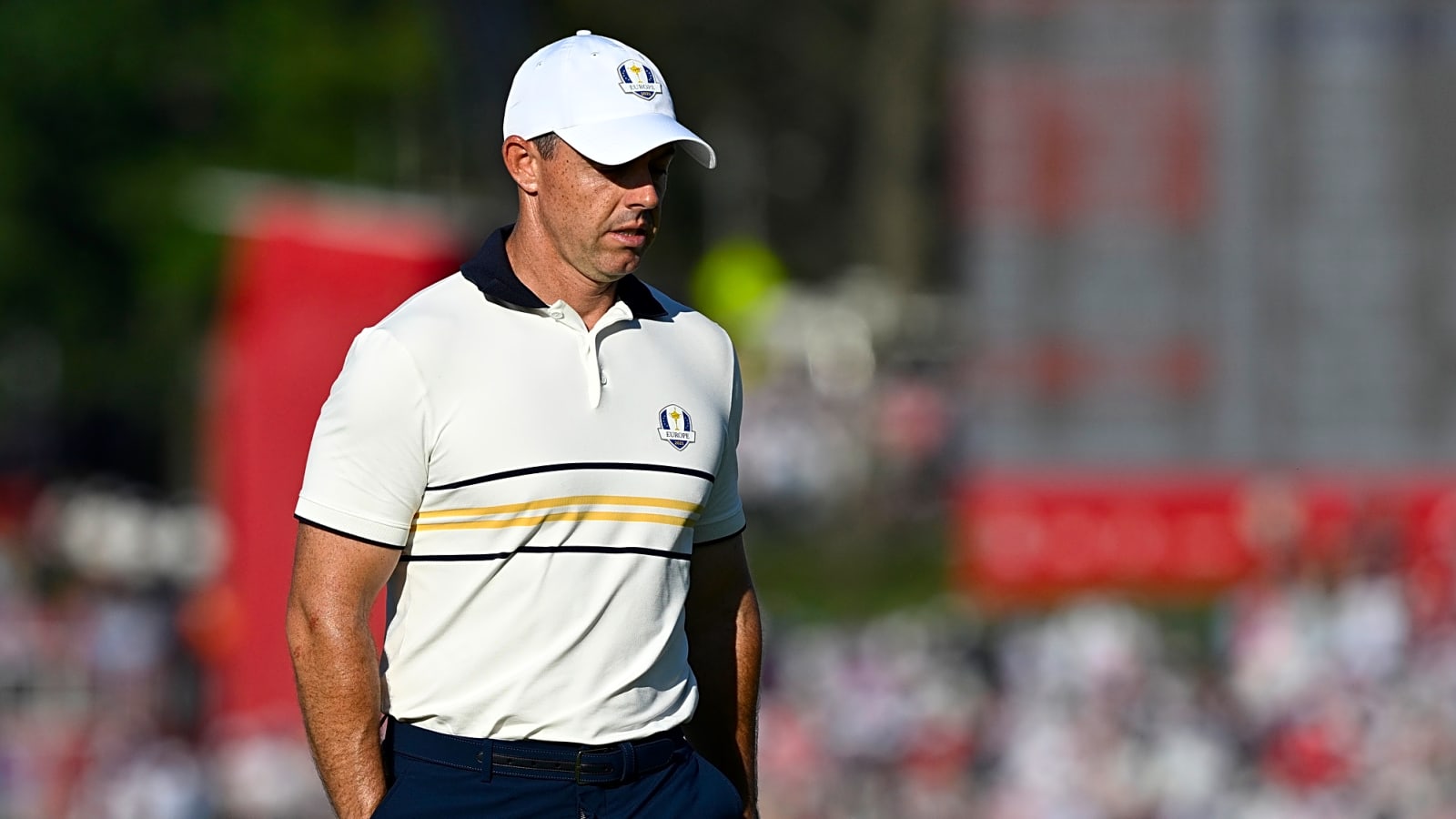 Rory McIlroy’s wife Erica hit with drink can during Ryder Cup