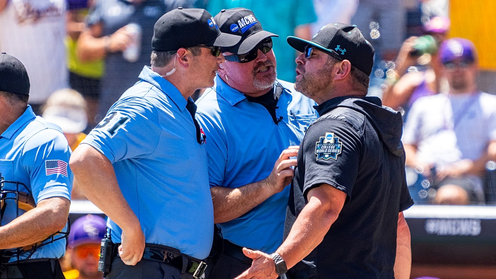 Coastal Carolina coach ejected from CWS final for weak reason