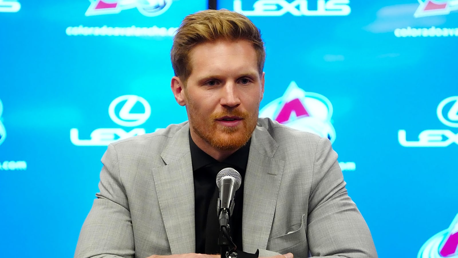 Gabriel Landeskog Delivers Emotional Speech After First Pro Goal in