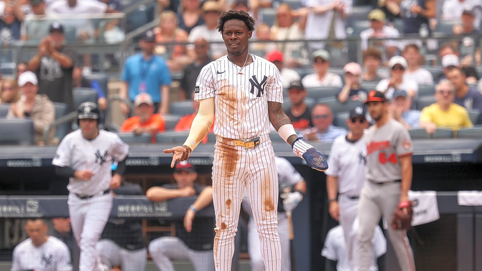 Jazz Chisholm scored a run despite losing his shoe