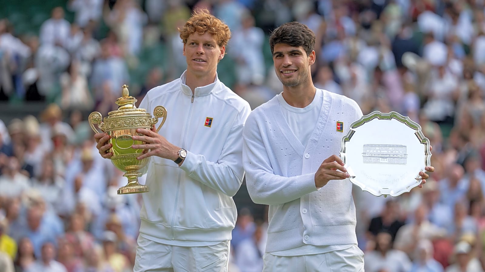 Watch: Carlos Alcaraz Expresses Dissatisfaction After Interruption From Fan’s Champagne Cork During Wimbledon Final 