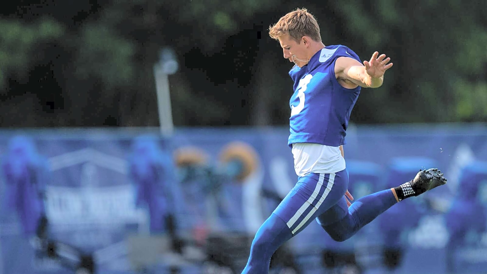 Spencer Shrader leading Colts' kicking competition