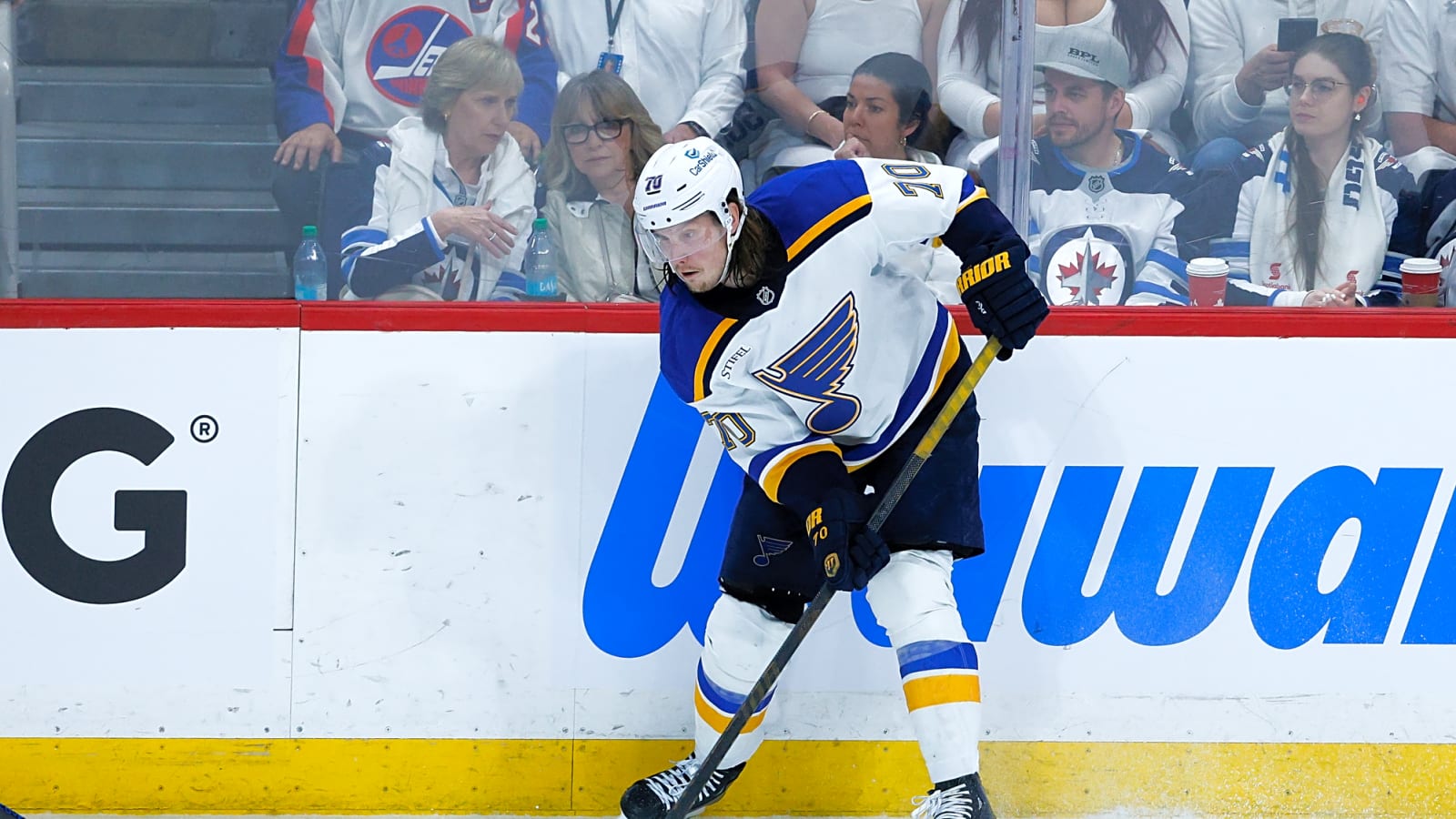 Blues’ Oskar Sundqvist, Milan Lucic dealing with lower-body injuries