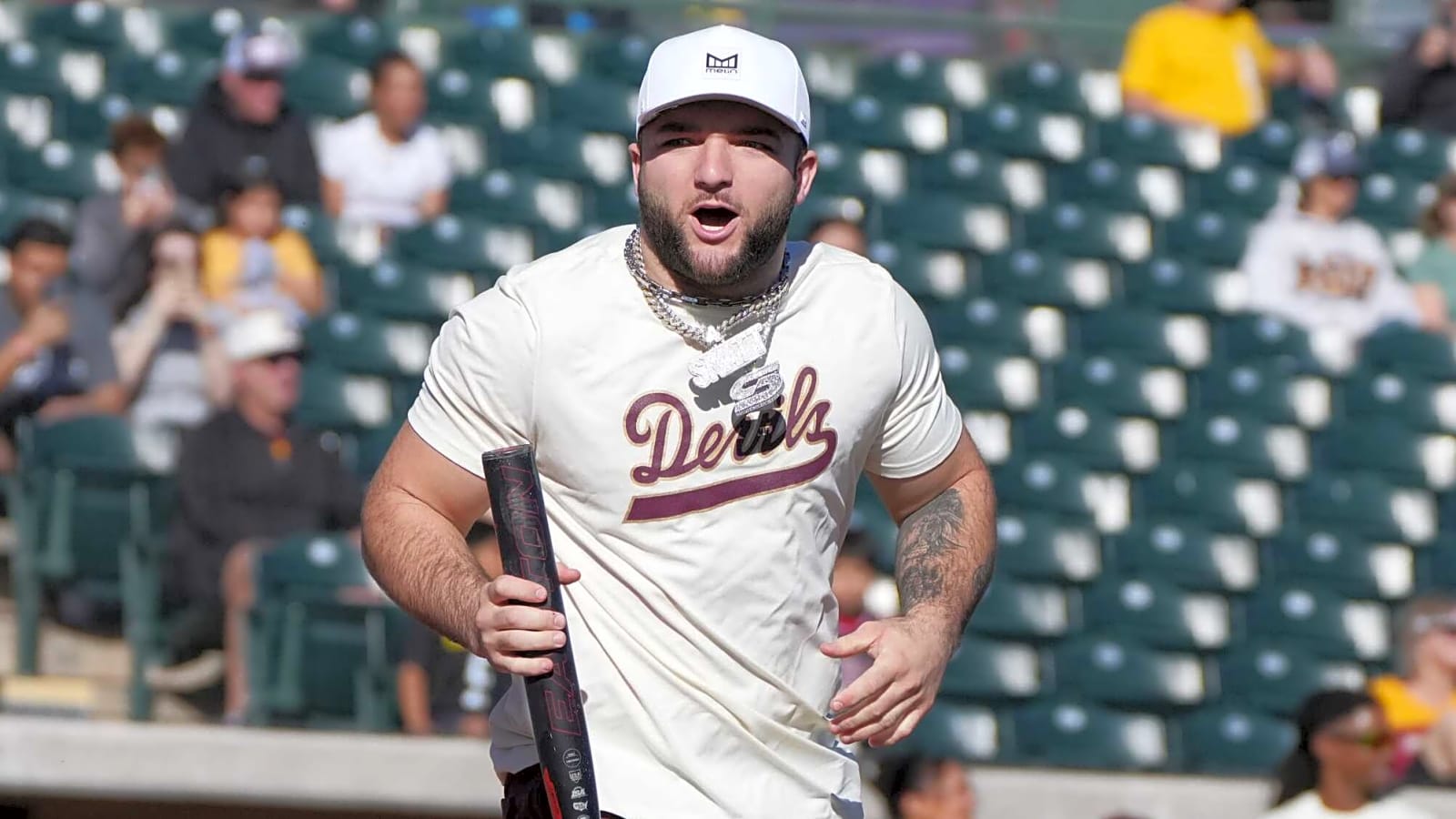 Watch: Cam Skattebo pulls off insane move months after surgery