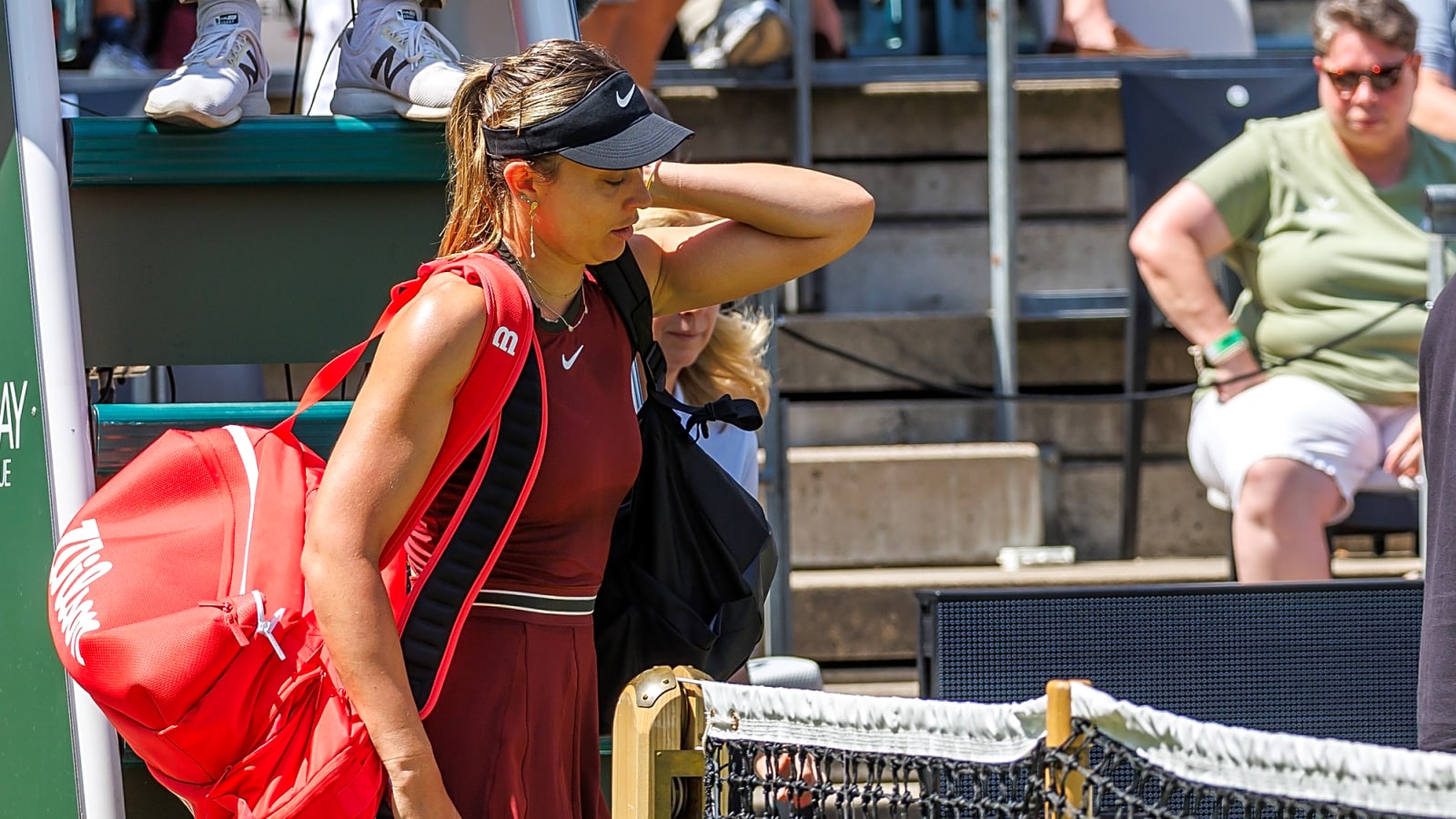 Watch: Paula Badosa&#39;s emotional exit from Berlin: Injury woes lead to racket smash
