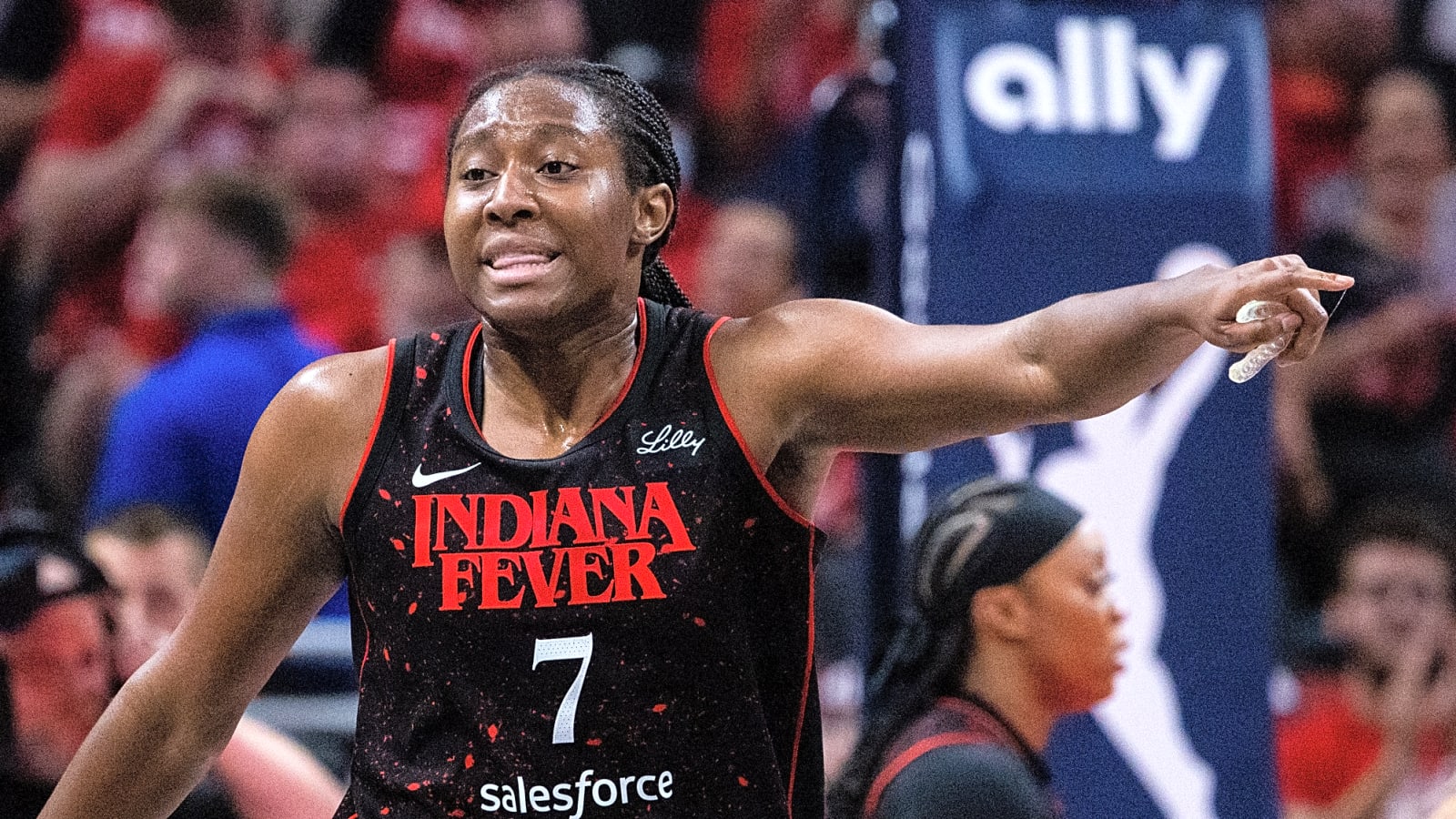 Aliyah Boston Reacts to OT Decision After Fever’s Semifinals Loss vs Aces