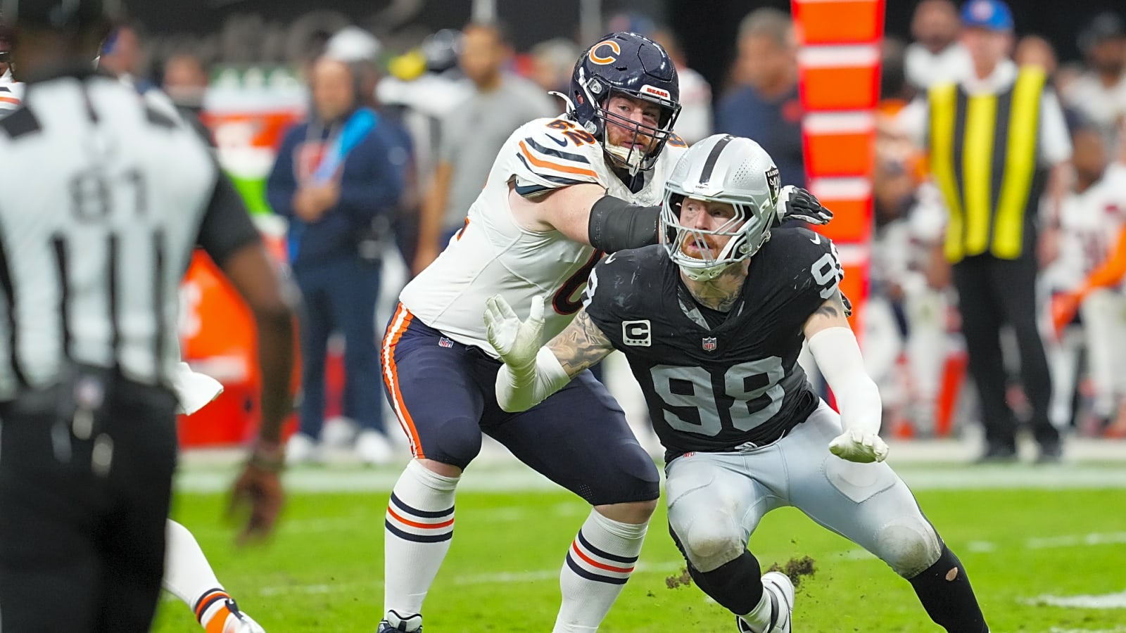 Maxx Crosby’s play against Bears draws praise from both sides
